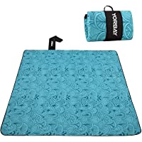 Los mejores  - Yorbay 200 x 200cm Manta de Picnic Manta para Playa Extra Grande Camping Plegable Impermeable con fácil Llevar